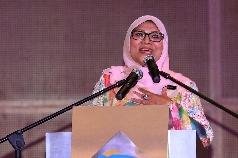 Women, Family and Community Development Minister Datuk Rohani Abdul Karim speaks during the National Womenu00e2u20acu2122s Day 2015 celebrations at Putrajaya, August 24, 2015. u00e2u20acu201d Picture by Saw Siow Feng