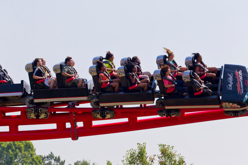 Pic 4: The Intimidator 305, with a height of 305 feet and a top speed of 90 mph, at King's Dominion in Doswell, Virginia. u00e2u20acu201d Handout pic via The New York Times