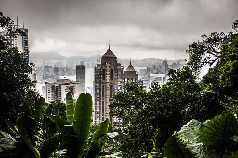 A birdu00e2u20acu2122s-eye view of the city from the paved trail leading to the Peak from Lugard Road in Hong Kong, August, 2015. u00e2u20acu201d Tim Martin/The New York Times pic