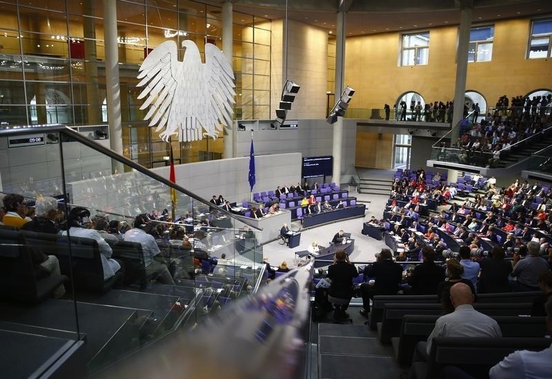 German Finance Minister Wolfgang Schaeuble (centre) addresses a session of Germany's parliament, the Bundestag, in Berlin, Germany, August 19, 2015, prior to a vote on Greece's third bailout programme. u00e2u20acu201d Reuters pic
