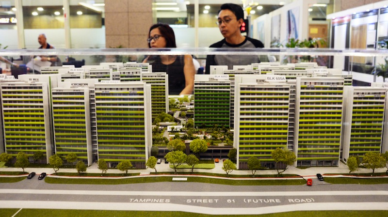 Models of new HDB flats on display at the Toa Payoh HDB Hub. u00e2u20acu201d TODAY pic