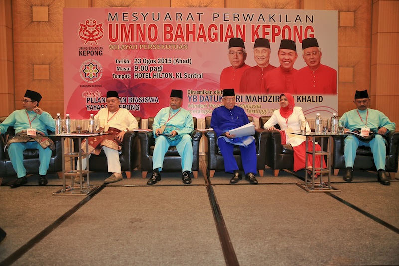 Education Minister Datuk Seri Mahdzir Khalid opens Kepong Umno delegates' meeting, August 23, 2015. u00e2u20acu201d Picture by Saw Siow Feng