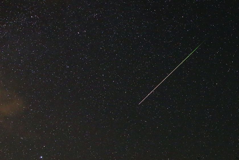 A meteor streaks across the sky during the Perseid meteor shower near Kraljevine on mountain Smetovi, August 13, 2015. u00e2u20acu201d Reuters pic
