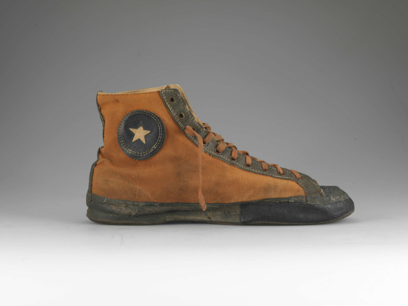 All Star Converse shoe from 1928. Nike came out with an updated and more comfortable version of an old canvas basketball sneaker known as the Converse Chuck Taylor All Star. u00e2u20acu201d Christine Su/The New York Times pic