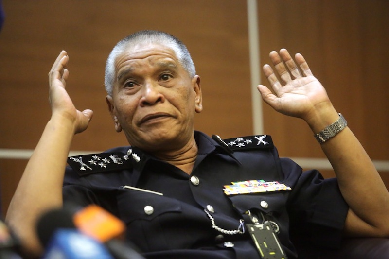 Deputy IGP Datuk Noor Rashid Ibrahim speaking at the federal police headquarters in Bukit Aman, August 6, 2015. u00e2u20acu2022 Picture by Choo Choy May  