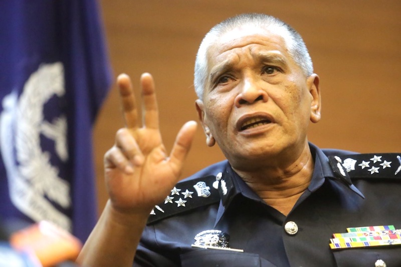 Deputy IGP Datuk Noor Rashid Ibrahim speaking at the federal police headquarters in Bukit Aman, August 6, 2015. u00e2u20acu2022 Picture by Choo Choy May  