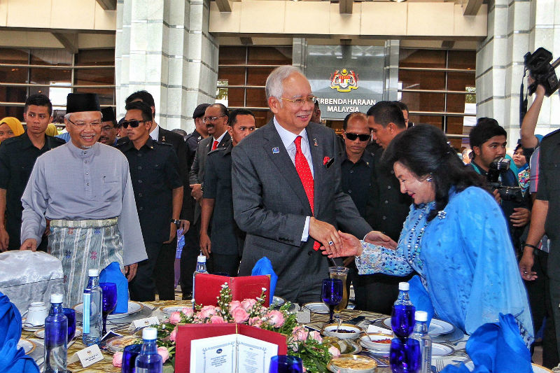 Prime Minister Datuk Seri Najib Razak attends the Finance Ministryu00e2u20acu2122s Aidilfitri celebration at the Finance Ministry Complex, Putrajaya, August 3, 2015. u00e2u20acu201d Picture by Saw Siow Feng