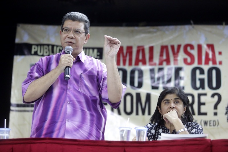 Saifuddinu00e2u20acu2122s remarks were in response to a member of the audience who asked the former Temerloh MP to send a message to the ruling party to stop using the racial card with voters.