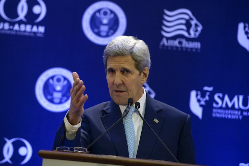 US Secretary of State John Kerry speaks during a speech at Singapore Managment University in Singapore, August 4, 2015. u00e2u20acu201d Reuters pic
