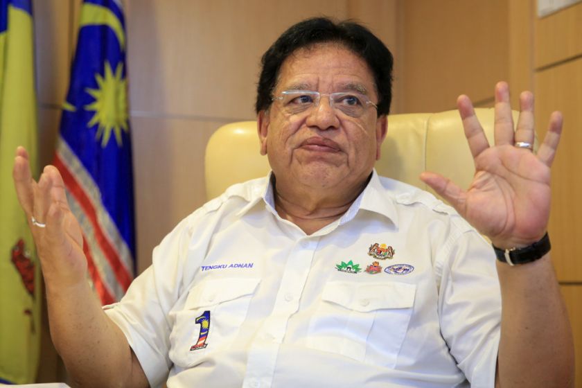 Tengku Adnan said a commotion could happen if 'crazy people' throw things at protesters at the Bersih 4 rally. u00e2u20acu2022 Picture by Saw Siow Feng