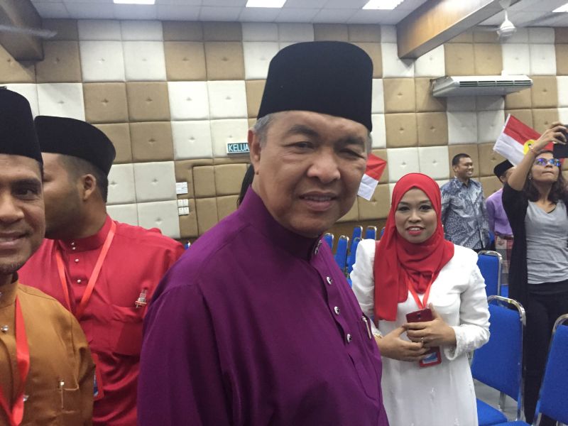 Deputy Prime Minister Datuk Seri Ahmad Zahid Hamidi attending the Umno Ampang division meeting today. u00e2u20acu2022 Picture by Kamles Kumar
