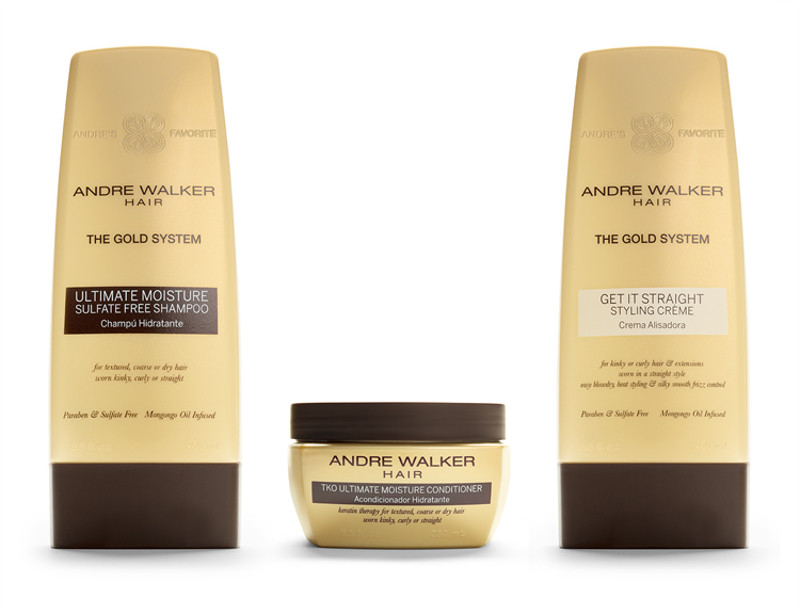 The Gold System hair products by Andre Walker Hair. u00e2u20acu201d AFP pic