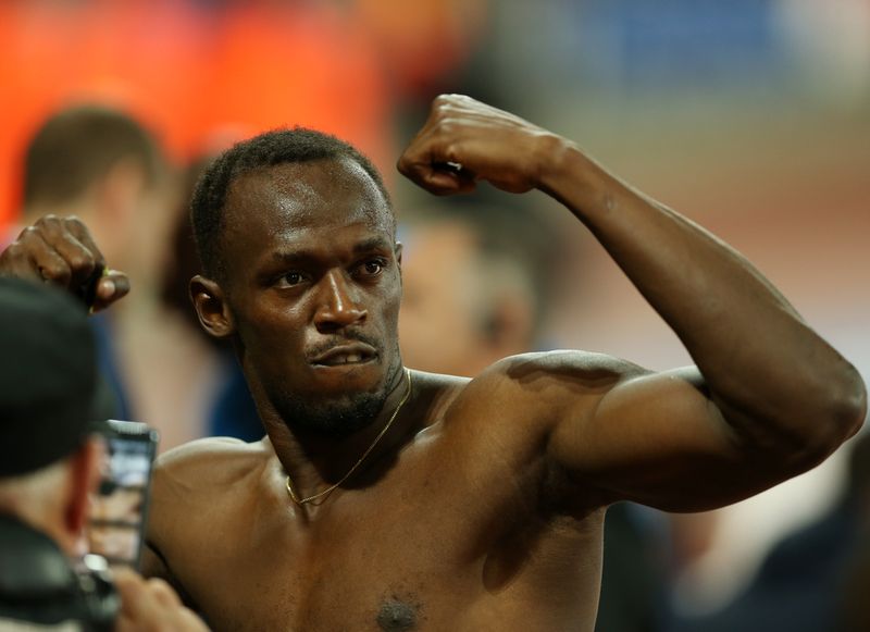 Usain Bolt celebrates after winning the men's 100m u00e2u20acu0152 during the Sainsbury's Anniversary Games in London, July 24, 2015. u00e2u20acu201d Reuters pic