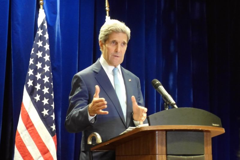 US Secretary of State John Kerry holds a press conference at JW Marriott Hotel, Kuala Lumpur, August 6, 2015. u00e2u20acu2022 Picture by Zurairi AR