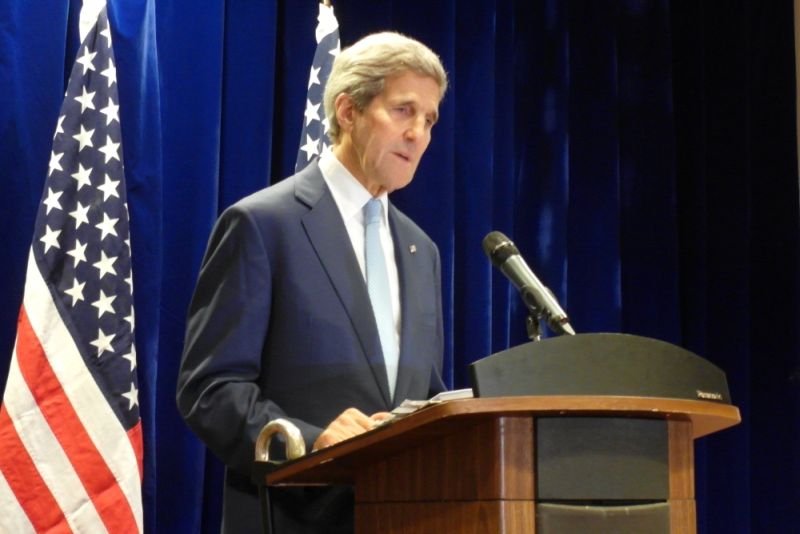 US Secretary of State John Kerry holds a press conference at JW Marriott Hotel, Kuala Lumpur, August 6, 2015. u00e2u20acu2022 Picture by Zurairi AR