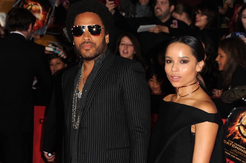 Lenny Kravitz and his daughter Zoe arrive for the Los Angeles premiere of u00e2u20acu02dcThe Hunger Games: Catching Fireu00e2u20acu2122 in Los Angeles November 18, 2013. u00e2u20acu201d AFP pic