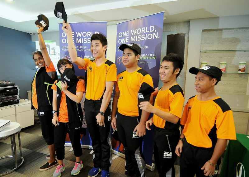 Malaysian athletes participating in the Special Olympics World Games 2015 attend a special send-off event organised by Herbalife Malaysia in Kuala Lumpur, July 4, 2015. u00e2u20acu201d Bernama pic