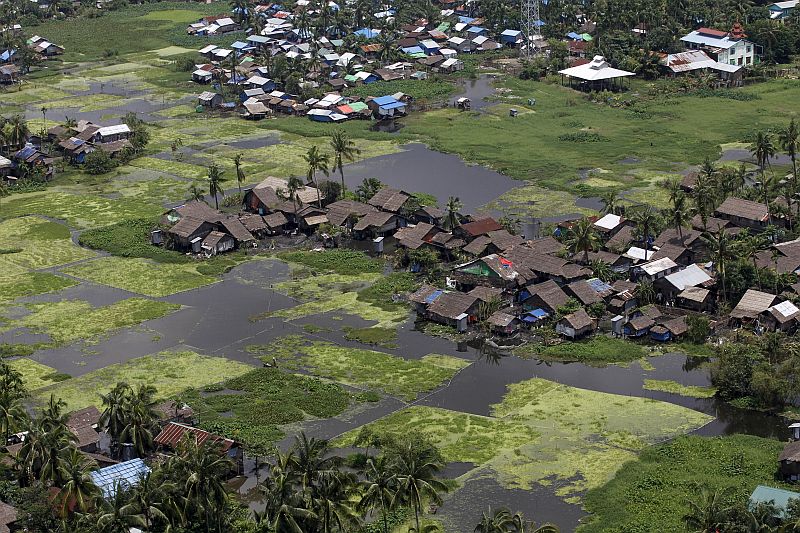 An aerial view of a part of Sittwe city at Sittwe, Rakhine state, August 5, 2015. u00e2u20acu201d Reuters pic