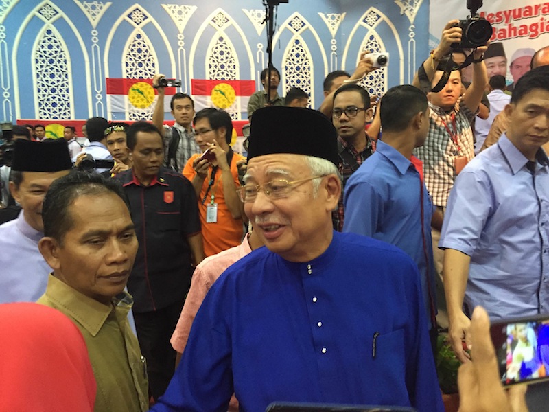 Datuk Seri Najib Razak officiating Umno division delegates meeting in Seremban, August 1, 2015. u00e2u20acu201d Picture by Kamles Kumar 