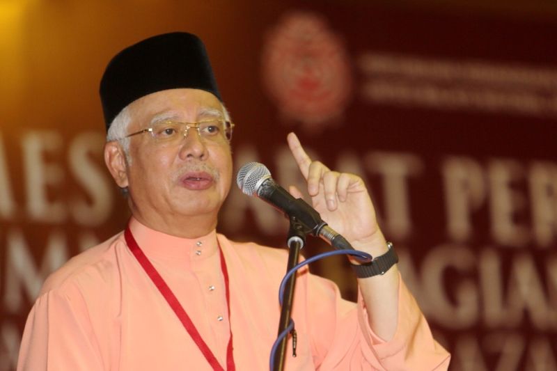 Prime Minister Datuk Seri Najib Razak speaking at the Bandar Tun Razak Umno division meeting, August 8, 2015. u00e2u20acu2022 Picture by Choo Choy May 
