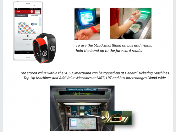 The trial conducted by the Singapore Land Transport Authority (LTA) will allow commuters wearing the Sony SG50 SmartBands to pay for trips simply by holding their wrists up to the fare card reader on buses and at MRT/LRT stations. u00e2u20acu201d LTA pic