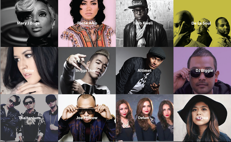 A photo collage of the acts that will perform at Soulfest Asia in October. u00e2u20acu201d TheHive.Asia pic