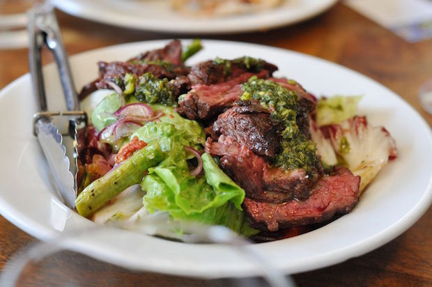 Seared hanger steak with mixed salad is just the indulgent antipasti visitors can expect at Fratelli Fresh. u00e2u20acu201d TODAY pic