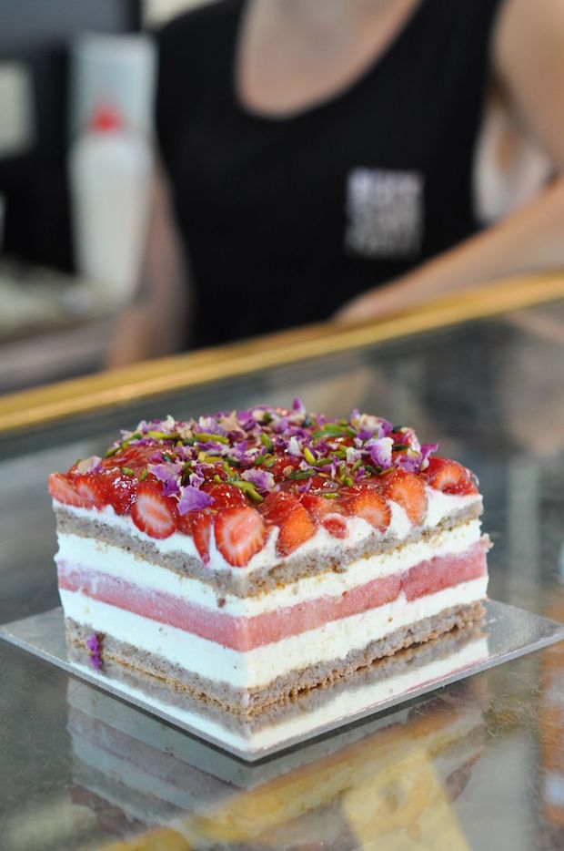 Popular Black Star Pastry’s bestselling Strawberry Watermelon Cake with rose scented cream. — TODAY pic