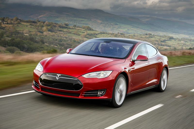 The Tesla Model S is testing a unique 'autopilot' function. u00e2u20acu201d AFP pic
