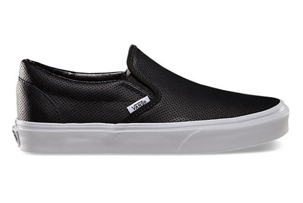 Nothing beats the Californian cool of a pair of Vans leather slip-ons. — Picture via Vans.com