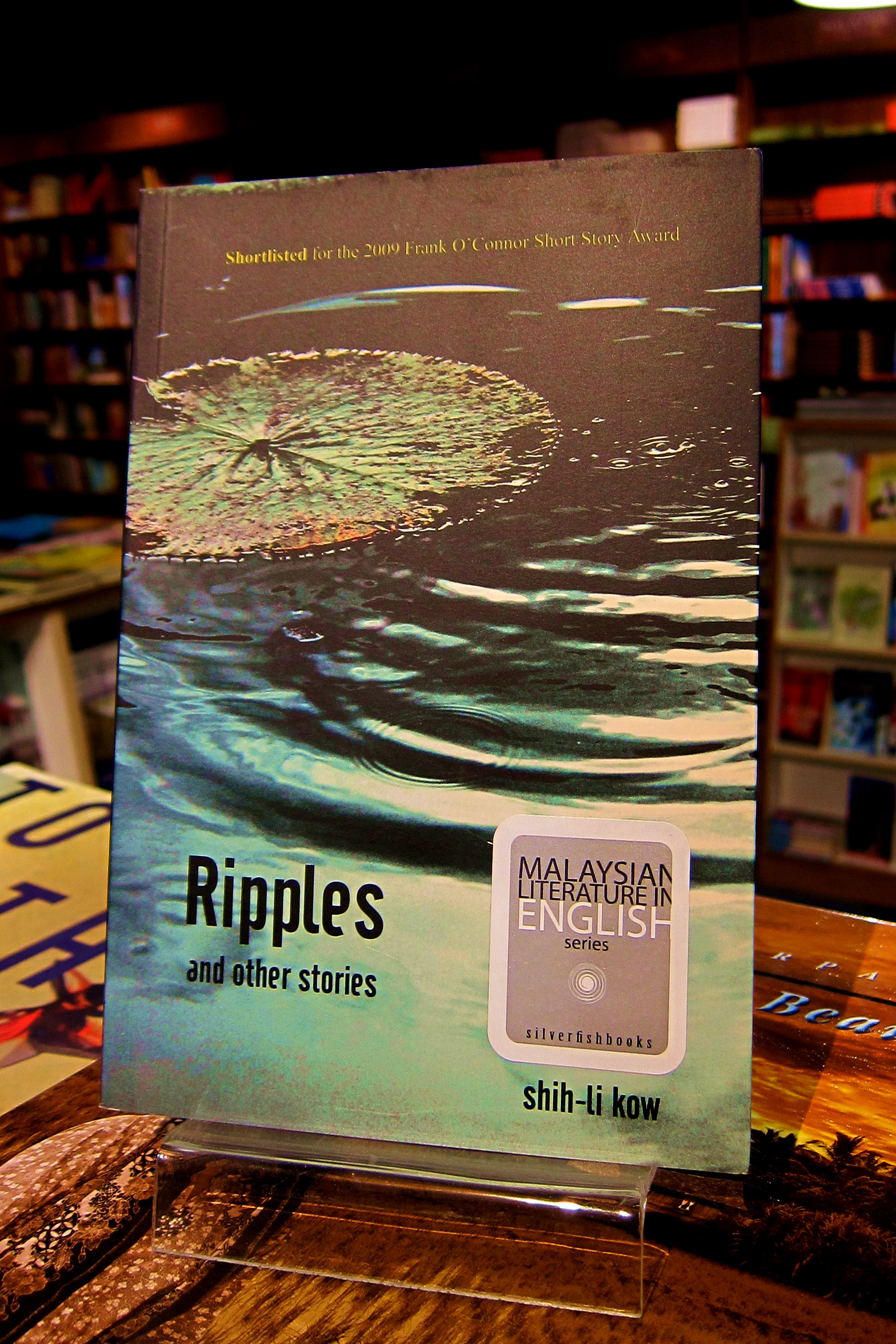 Kow’s short story collection 'Ripples' was nominated for the Commonwealth Writers’ Prize in the First Book category and shortlisted for the 2009 Frank O’Connor International Short Story Award.
