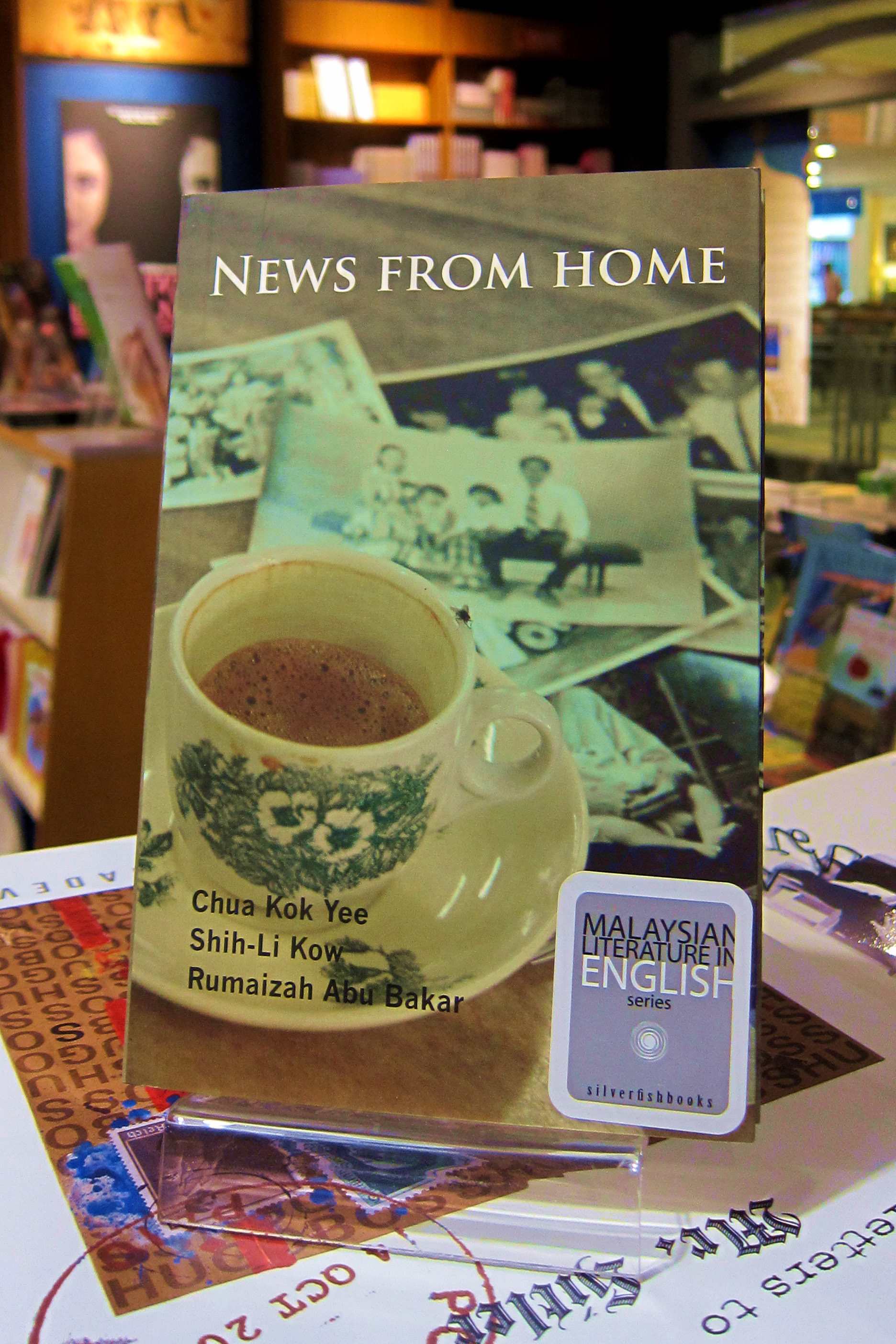 'News from Home' is a collection of stories by Kow and two other Silverfish Writing Programme graduates, Chua Kok Yee and Rumaizah Abu Bakar.