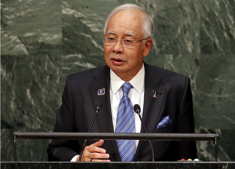 Prime Minister Datuk Seri Najib Razak addresses a plenary meeting of the United Nations Sustainable Development Summit 2015 at the United Nations headquarters in Manhattan, New York September 27, 2015. u00e2u20acu201d Reuters pic