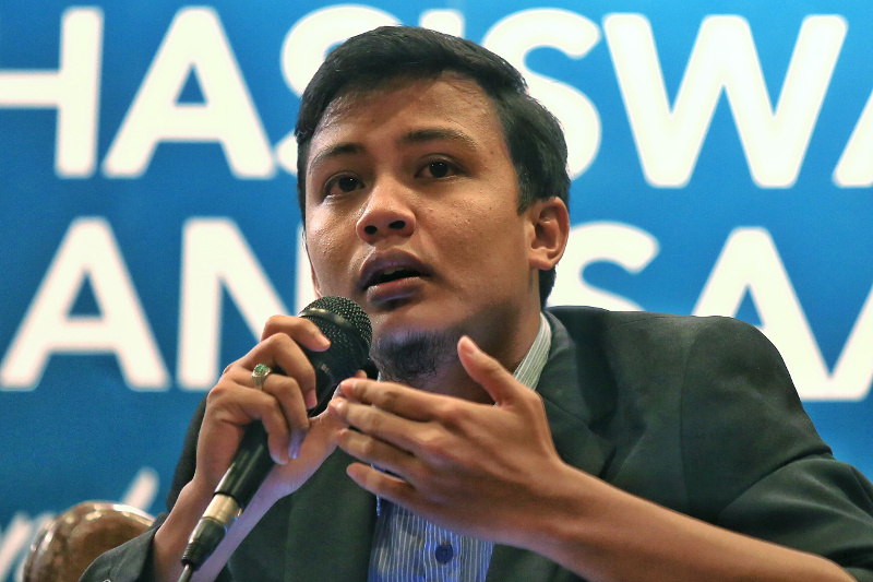 Fahmi currently holds the position of PKR Youth Chief at its Penang chapter. — Picture by Saw Siow Feng