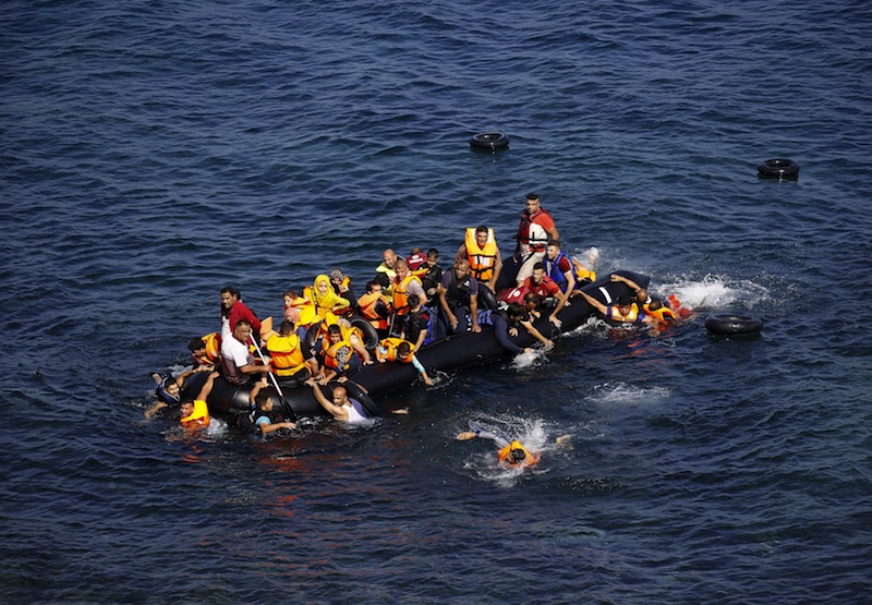A dinghy overcrowded with migrants and refugees drifts out of control after its engine fell in the water while crossing a part of the Aegean Sea from Turkey to the Greek island of Lesbos September 20, 2015.u00c2u00a0u00e2u20acu201d Reuters pic