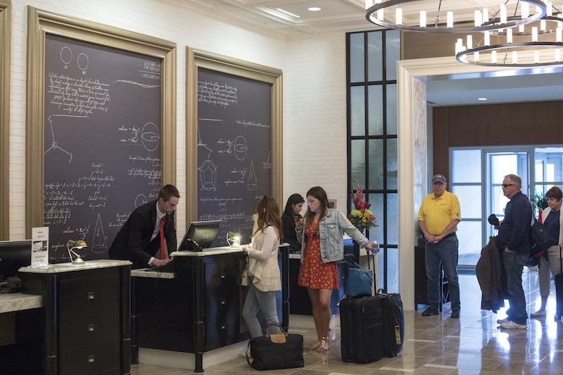 Guests check in at the Nashville Marriott at Vanderbilt University in Tennessee, May 16, 2014. u00e2u20acu201d Picture by Joe Buglewicz/The New York Times