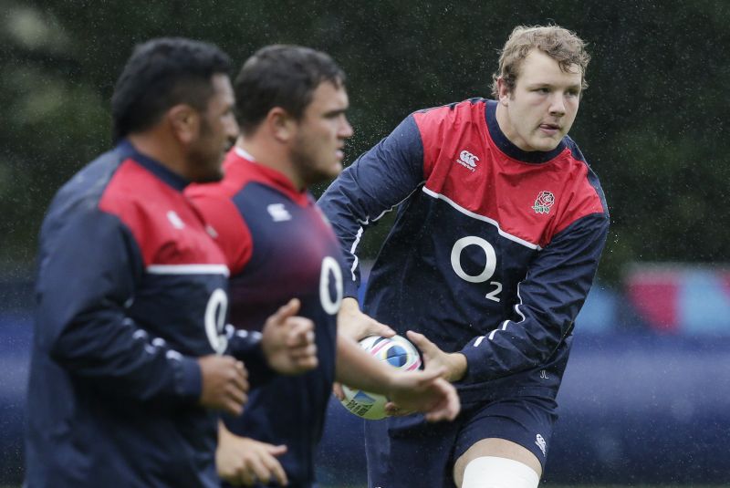 England's Joe Launchbury during training at Pennyhill Park, Bagshot in Surrey, September 22, 02015. u00e2u20acu2022 Reuters pic