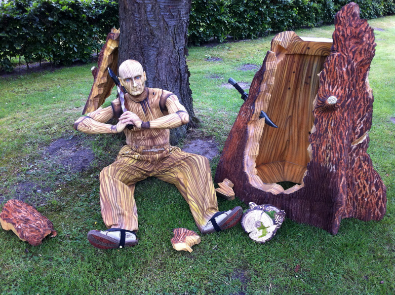 JOHNman, in costume posing as u00e2u20acu02dcWoody Woodman.u00e2u20acu2122 u00e2u20acu201d JOHNman via The New York Times pic