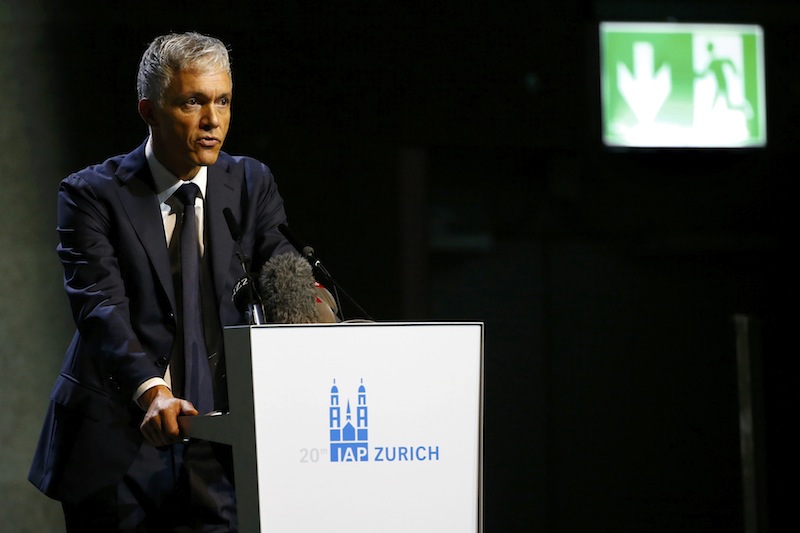Swiss Attorney General Michael Lauber gives a speech at the opening of the 20th International Association of Prosecutors Annual Conference 2015 in Zurich, Switzerland September 14, 2015. u00e2u20acu201d Reuters pic