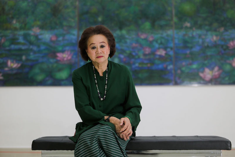 Self-taught artist Sylvia Lee Goh is acclaimed for her works that abound with gardens, Peranakan kuih-muih, and Nyonya women at rest and at play. u00e2u20acu201d Picture by Choo Choy May