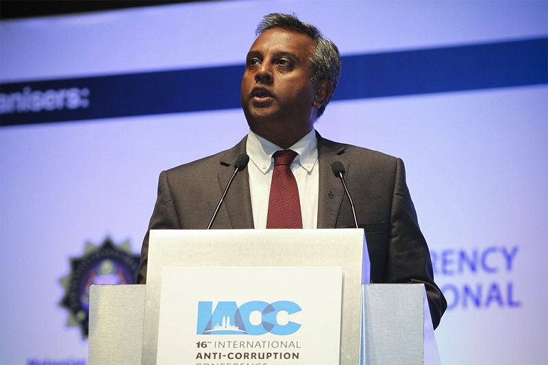 Secretary General Amnesty International, Salil Shetty, delivers a speech at the International Anti-Corruption Conference, in Putrajaya, September 4, 2015. u00e2u20acu201d Picture by Yusof Mat Isa n