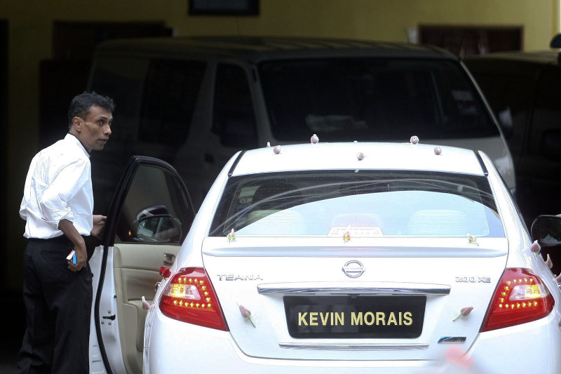 Family members of the late Anthony Kevin Morais arrive at the Kuala Lumpur Hospital mortuary to pick up his body, September 23, 2015. u00e2u20acu201d Picture by Yusof Mat Isa