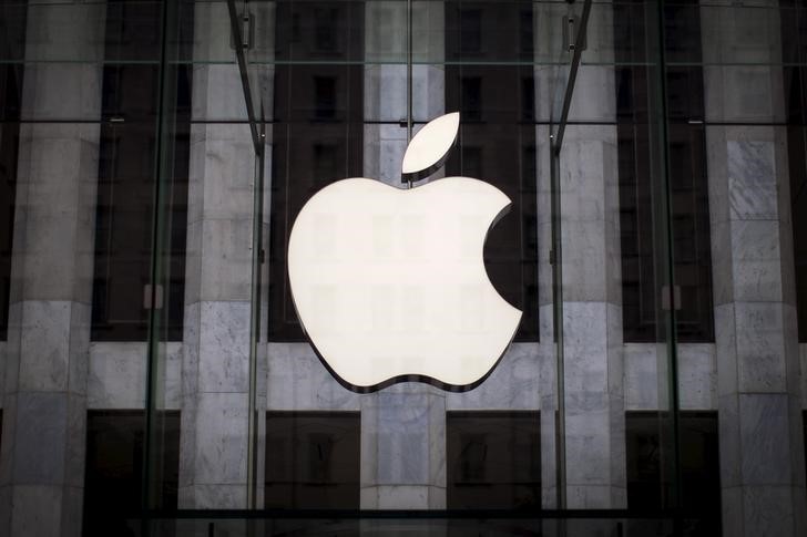 An Apple logo hangs above the entrance to the Apple store on 5th Avenue in the Manhattan borough of New York City, July 21, 2015. u00e2u20acu201d Reuters pic