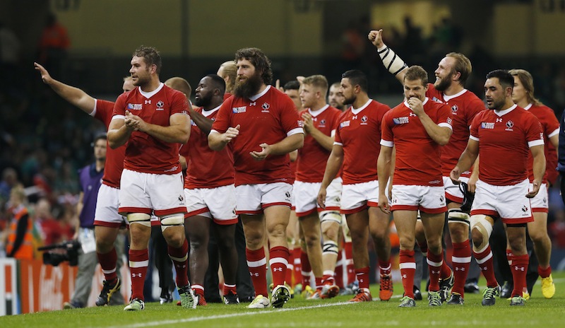 Canada applaud fans after the Rugby Union Ireland v Canada IRB Rugby World Cup 2015 Pool game at Millennium Stadium, Cardiff, Wales.u00c2u00a0u00e2u20acu201d Reuters pic