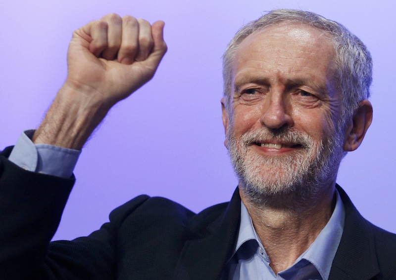 The new leader of Britain's opposition Labour Party Jeremy Corbyn gestures as he aknowledges applause after addressing the Trade Union Congress (TUC) in Brighton in southern England, September 15, 2015. u00e2u20acu201du00c2u00a0Reuters pic