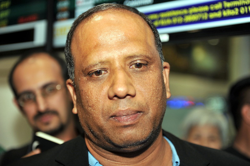 File picture Malaysiau00e2u20acu2122s national football team head coach Dollah Salleh upon his arriving at KLIA Sept 4, 2015. He announced his resignation after his side was thrashed by the UAE) 10-0 in the third match of the 2018 World Cup qualifer in Abu Dhab-