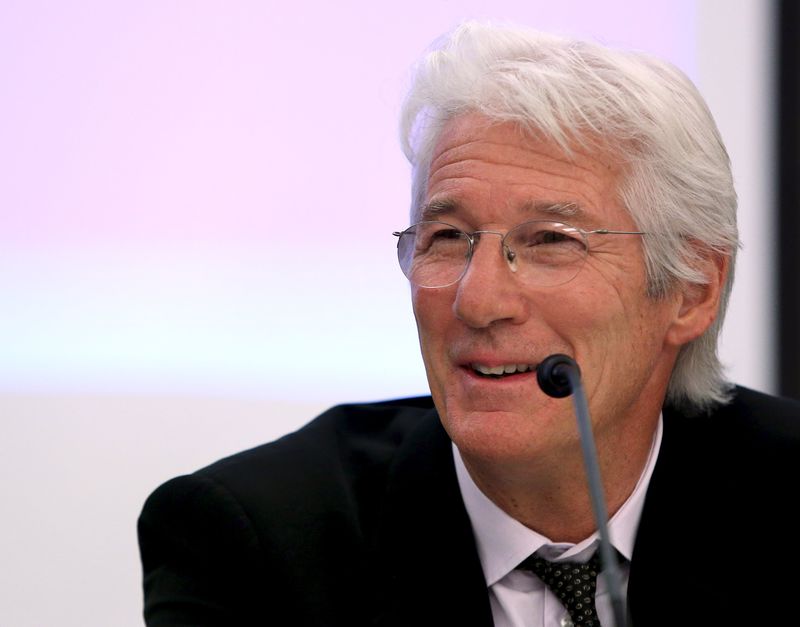 Actor, activist and philanthropist Richard Gere arrives at a House Financial Services Committee briefing on the state of homelessness in America on Capitol Hill in Washington September 10, 2015. u00e2u20acu201d Reuters pic 