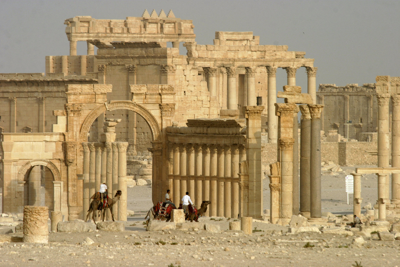 Columns and the ancient Temple of Bel are seen in the historical city of Palmyra, Syria, June 11, 2009. u00e2u20acu201d Reuters pic