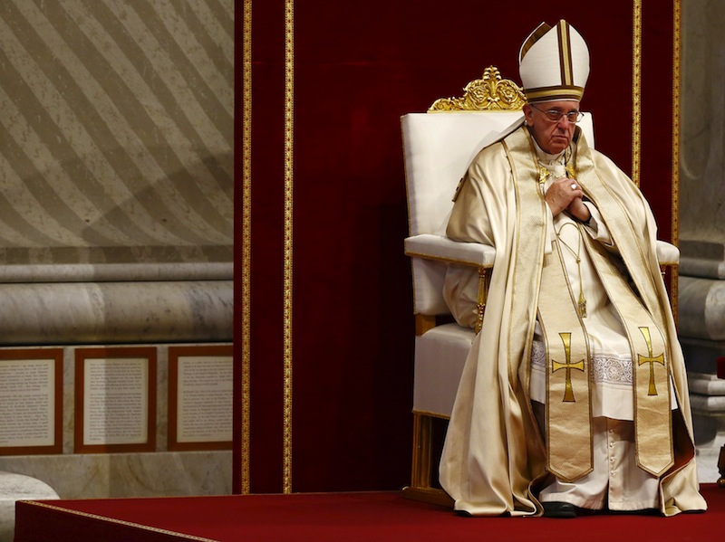 Pope Francis leads a mass to mark World Day of Prayer for the Care of Creation in Saint Peter's Basilica at the Vatican September 1, 2015. u00e2u20acu201d Reuters pic