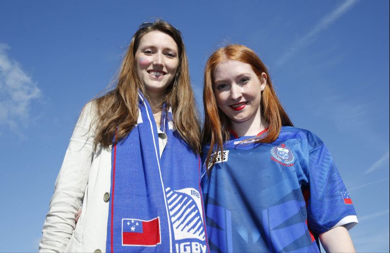 Samoa v US - IRB Rugby World Cup 2015 Pool B - Brighton Community Stadium, Brighton, England - 20/9/15 Samoa fans outside the stadium before the match Action Images via Reuters / Peter Cziborra Livepic